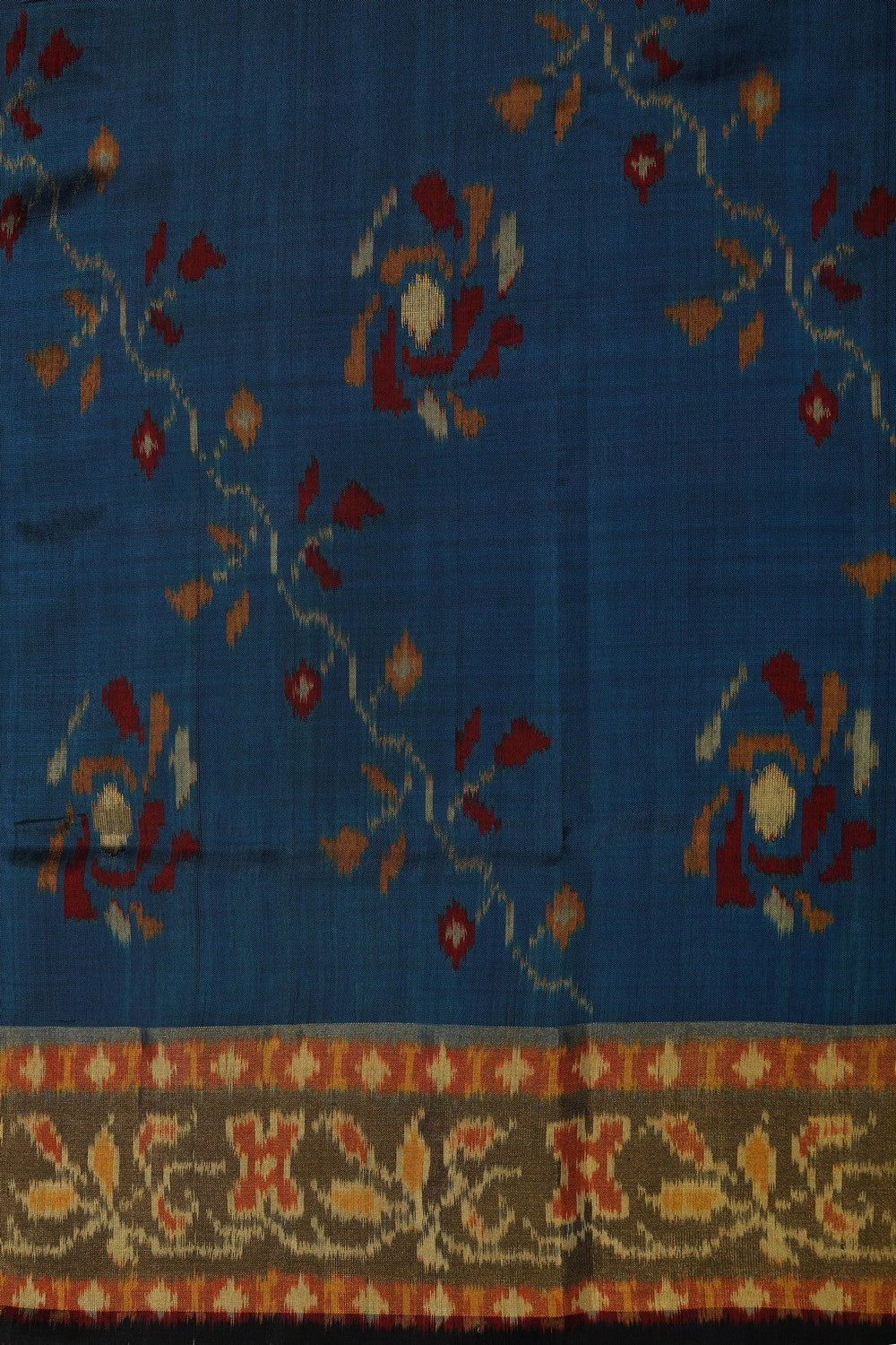 Image of Rajkot Silk Blue Saree